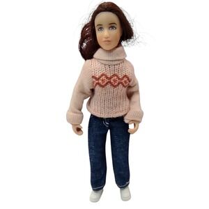 Vintage‎ Breyer Horse Rider Doll Girl Brown Hair Outfit Shoes Articulated READ